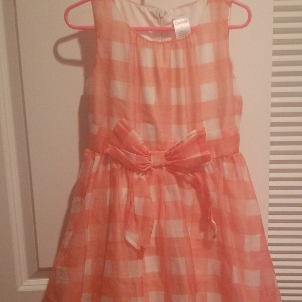Pink gingham dress